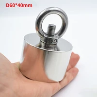 neodymium magnet d60x40 super strong round magnet 250kg rare earth strongest permanent powerful magnetic iron shell