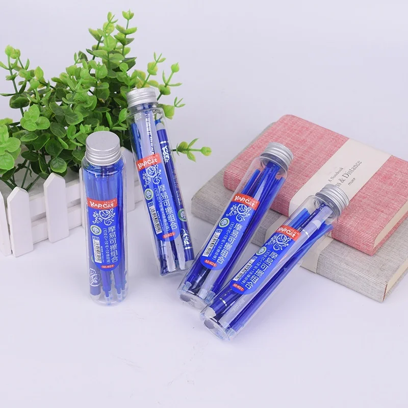

12pcs/barrel Boutique Set 0.5mm Erasable Gel Pen&Refills&eraser School Office Stationery Student Writing Learning Mark Supplies