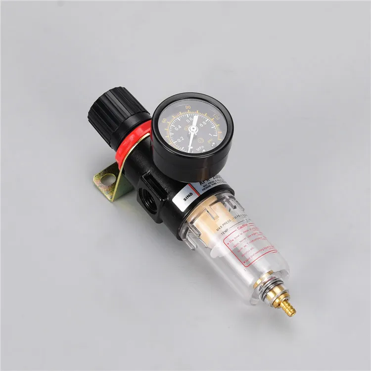 Фильтр-регулятор пневматический AFR2000, устройство для обработки воздуха, переключатель давления, Гау - бесплатно для 2-х соединительных фитингов.