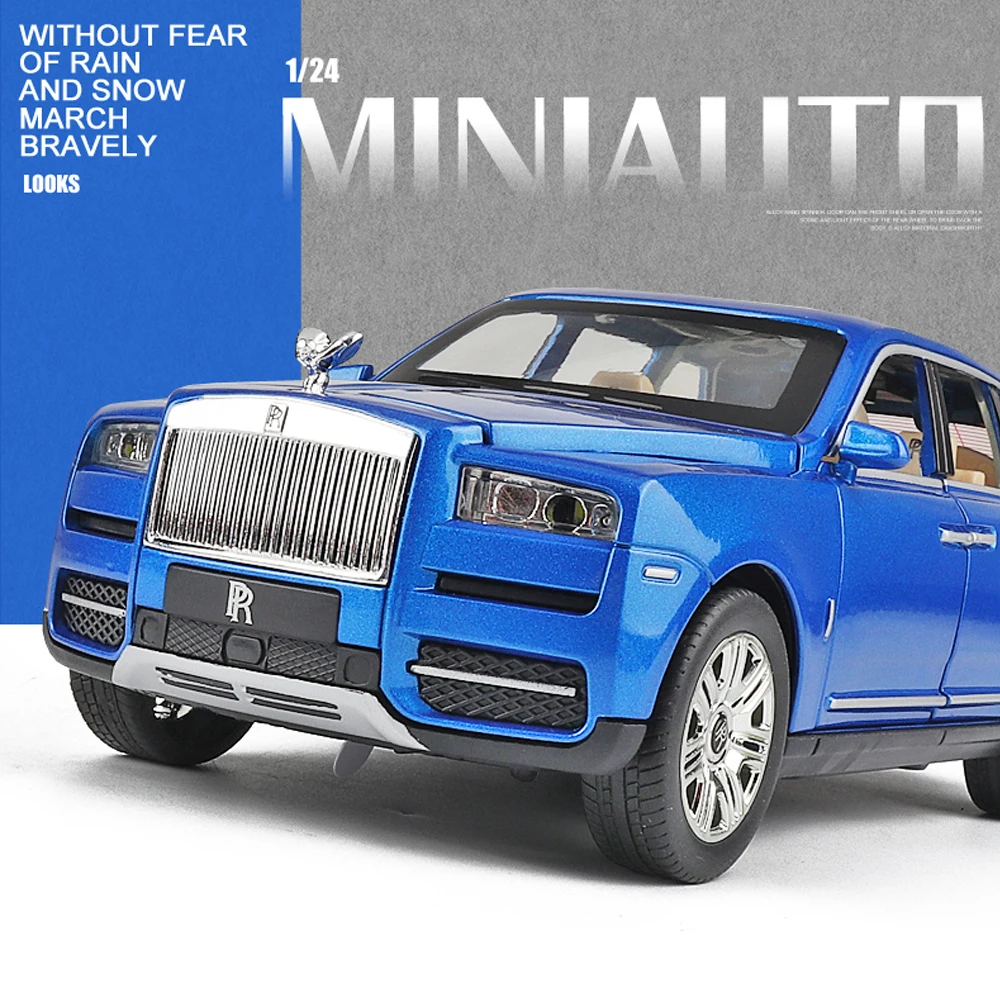 

1pcs Simulation 1/24 Rolls Curinan model alloy rice car model collection six door children's toy car return car