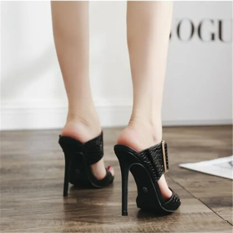 Женские шлепанцы на высоком каблуке Коллекция 2020 года Сезон лето Новинка Женская