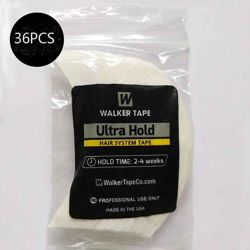 36 шт/партия сильная ультра фиксации волос Системы клеи лента супер полоски для