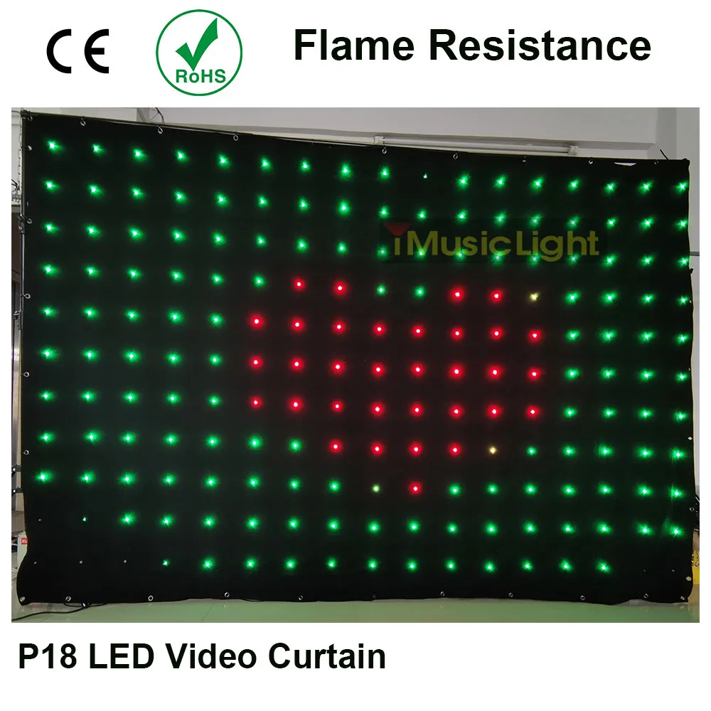 80 анимированных узоров СВЕТОДИОДНЫЙ занавес P18 2 м x 3 м 187 шт. светодиодный s DMX512 для мобильного DJ группа ночной клуб сценический фон