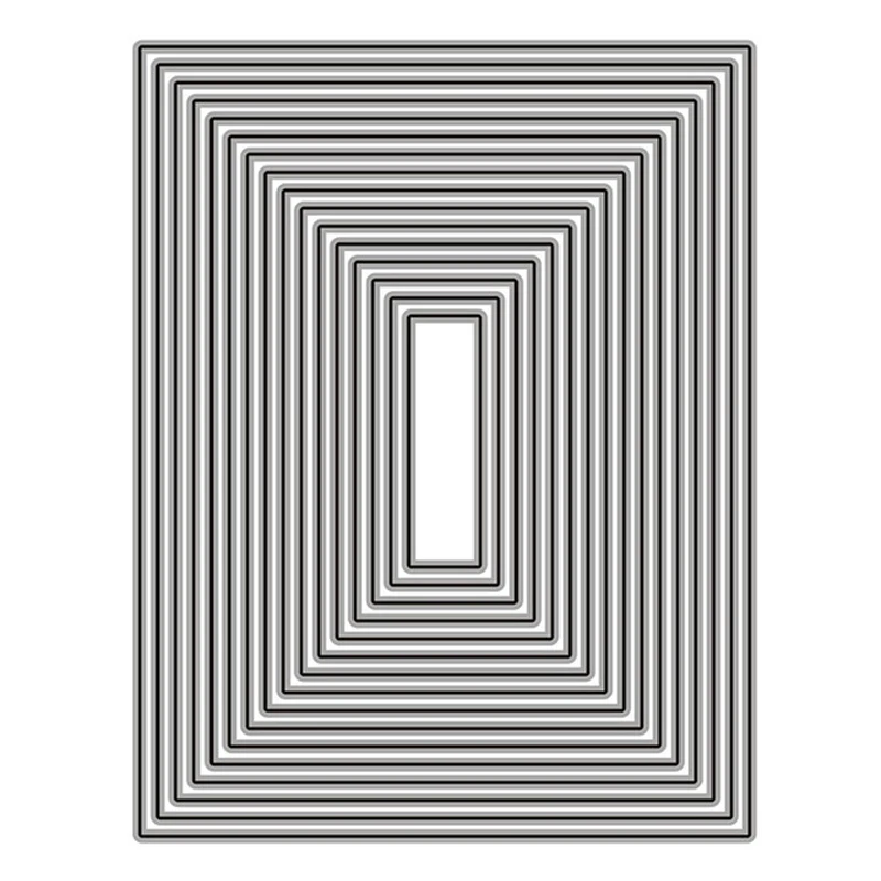 Новинка 2020 г. популярная прямоугольная многослойная форма фоновые металлические