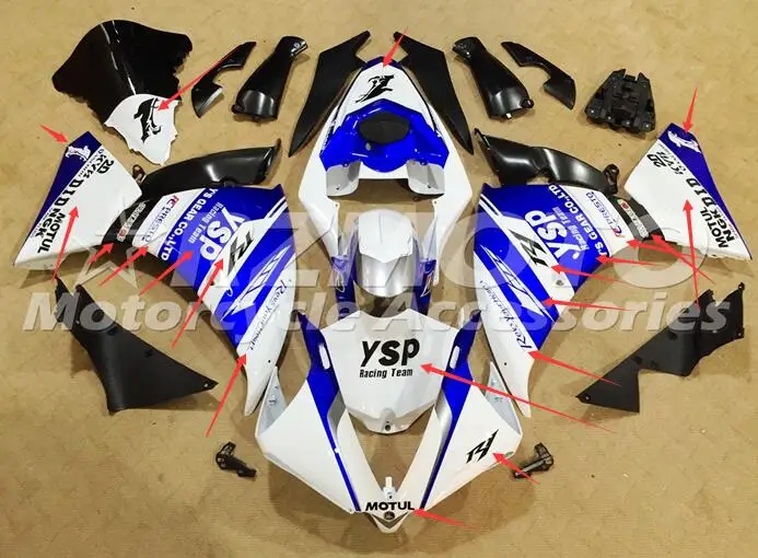 

Motorcycle Fairing Stickers fit for YAMAHA YZF R1 2013 2014 Custom Stickers