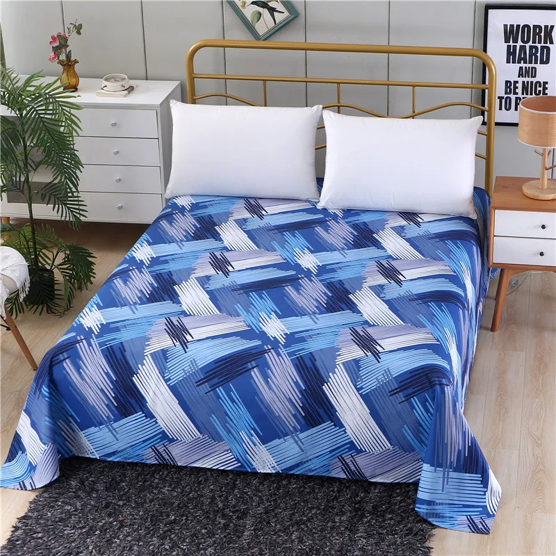 

2023 LAGMTA 1Pc 100% Polyester Flat Sheet High Quality Printed Bed Sheet Can Be Customized To Any Size