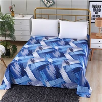 lagmta 1pc 100 polyester flat sheet high quality printed bed sheet can be customized to any size