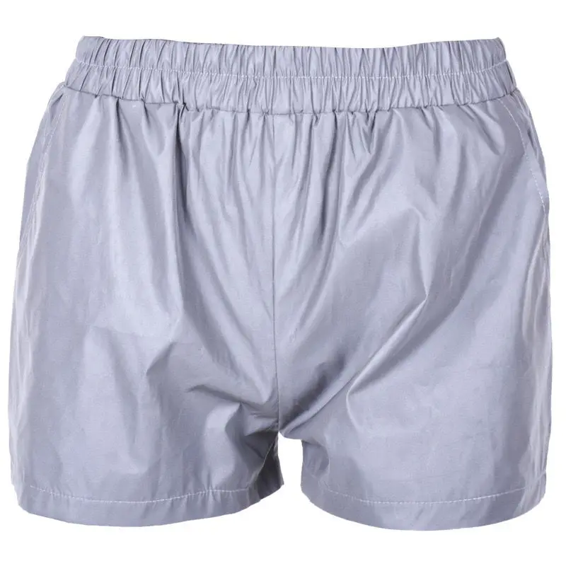 

luminous reflective Shorts night running casual Loose pants summer new trendy 2020 high Waist Solid Sport shorts for female Male