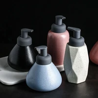 simple style ceramic shower gel bottled liquid press bottle hand sanitizer soap dispenser bathroom accessories wc accessories