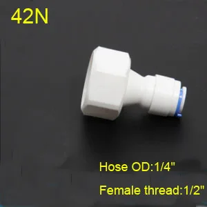 1/" 3/8" OD шланг трубка 1/" 1/2" 3/" 1/8" пластиковые трубы Быстрые соединители RO соединитель воды фитинги система обратного осмоса - Цвет: 42N