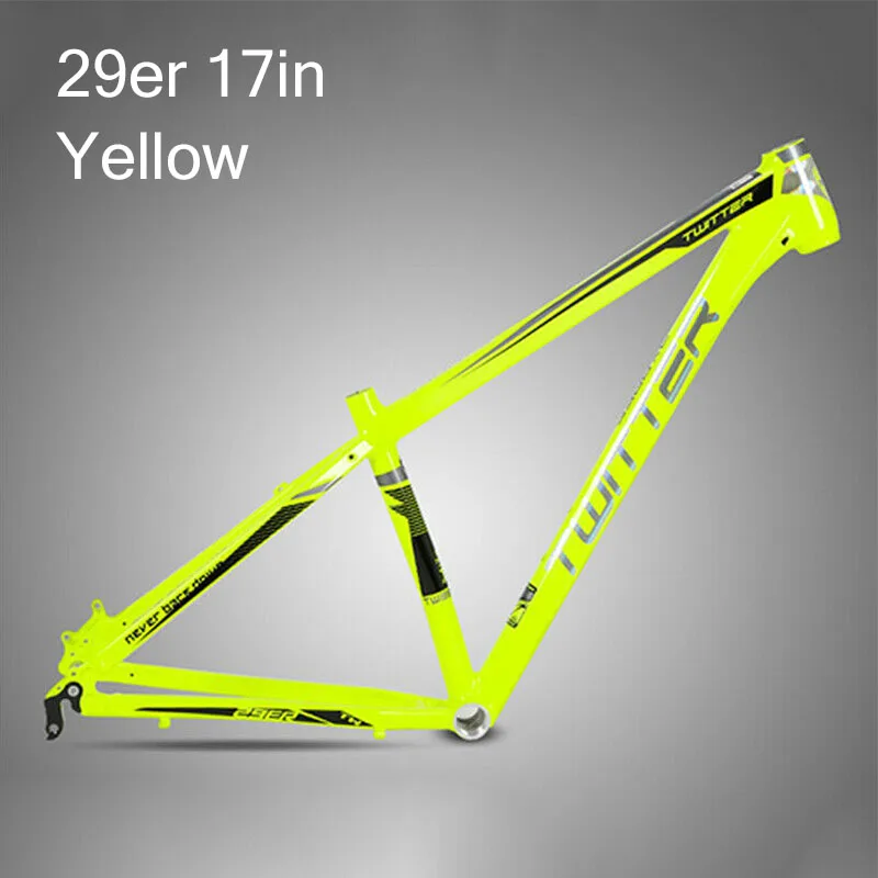29er Yellow-17in Твиттер 3900XC рама горный велосипед 15,5 17 19 дюймов горный велосипед Алюминиевый велосипед рамы для колес Размер 29er велосипедная Рама набор - Цвет: 29er Yellow-17in