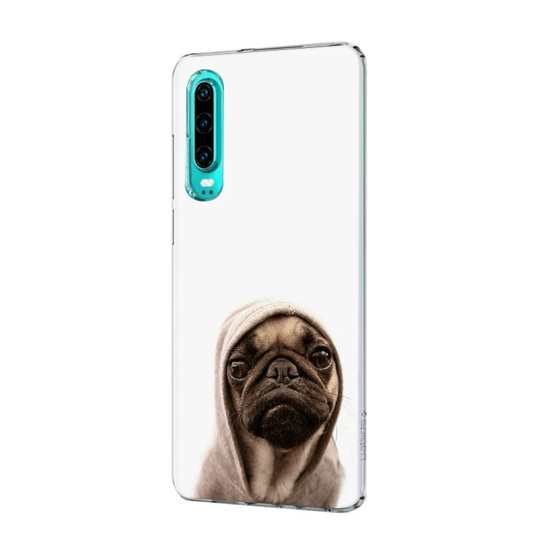 Чехол для мобильного телефона Huawei P30 P20 P10 P9 P8 P Sart Z Lite Pro Жесткий чехол Мопса |