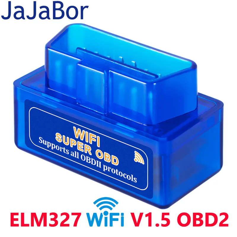 JaJaBor JaJaBor OBD2 ELM327 Supper OBD ELM327 V2.1 ELM 327 WIFI OBDII Car Diagnostic Scanner Tool For Android/IOS Phone