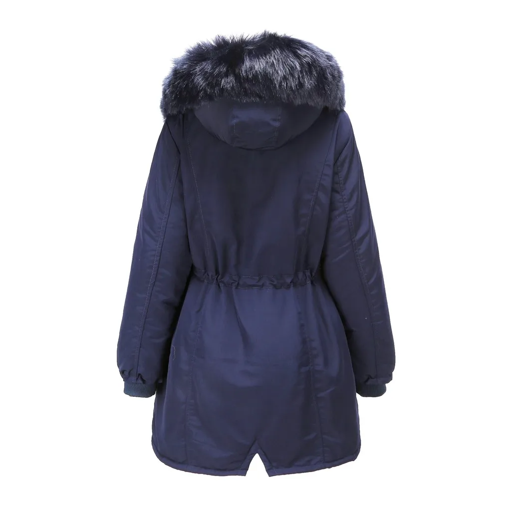 Женский зимний длинный тренчкот SAGACE на молнии с отворотом пальто верхняя одежда