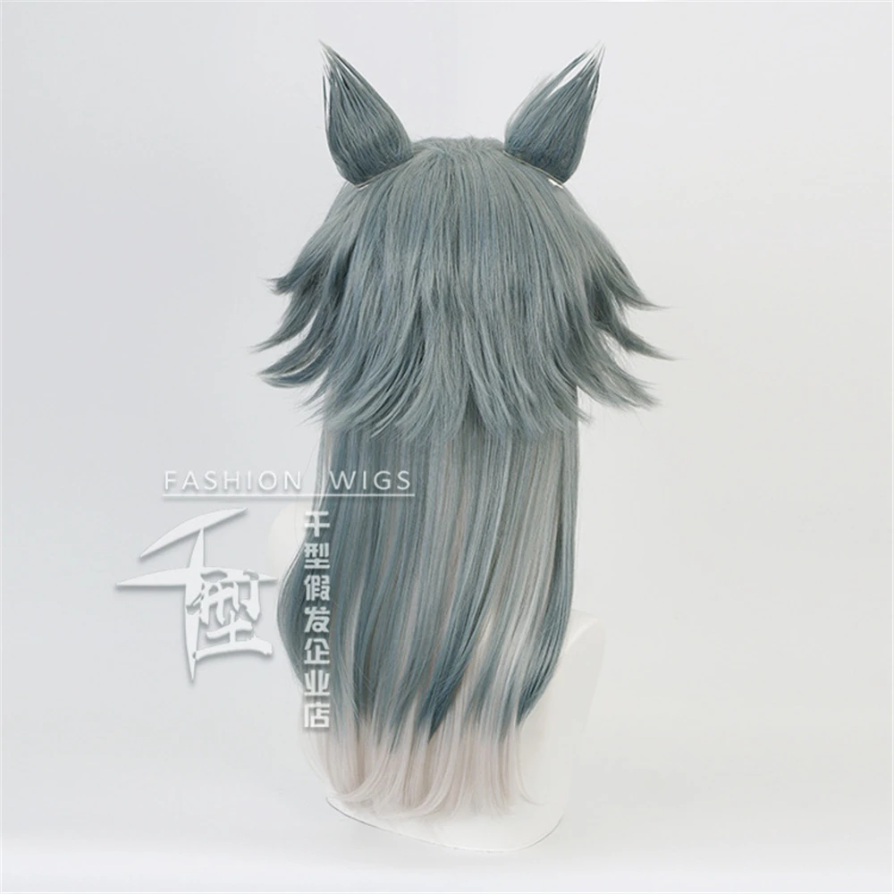 Парик BEASTARS Legoshi Волк Косплей костюм смешанные Серые Синие Длинные взрослые