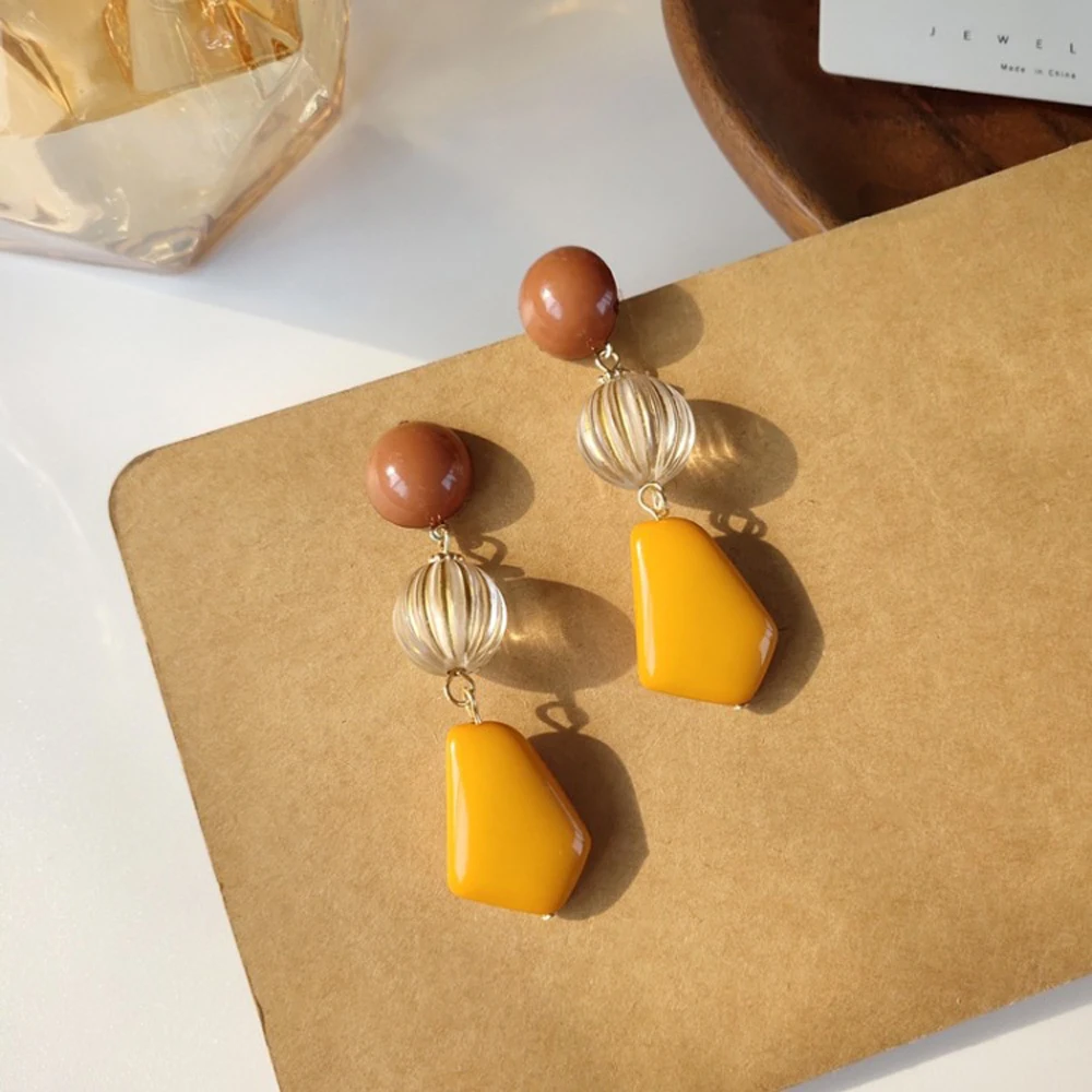 

Japan South Korea Style Stud Earrings Geometrical Irregular Shape Women Fashion Personality Temperament Jewelry Gifts Earrings