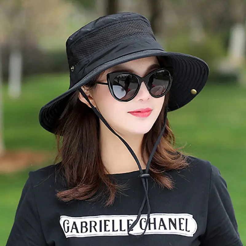 

women's Summer Fisherman's Hat Leisure Sunhat Korean Edition Fashion Fishing Outdoor Sunscreen Cool Breathable Female Visor Cap