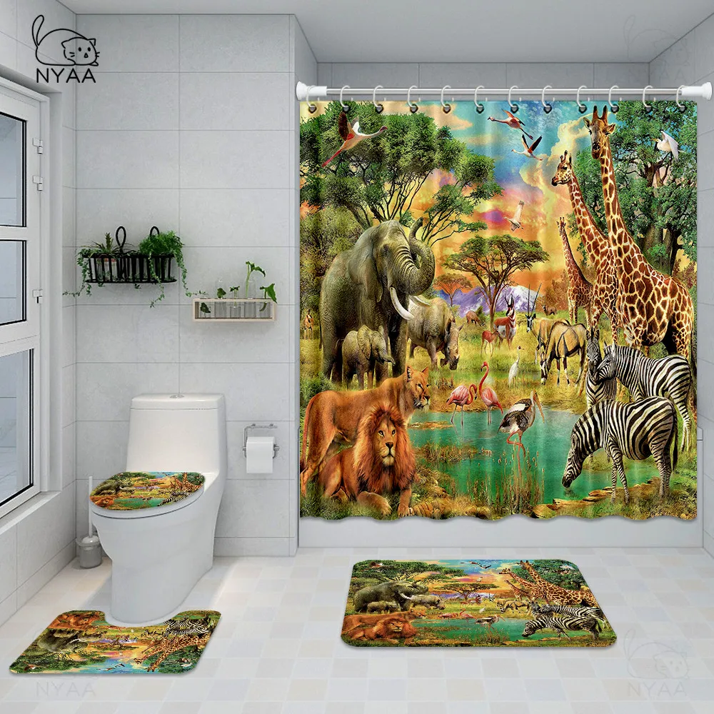 Мяу 4 шт./компл. с короткими рукавами изображением слона тигра фламинго футболка