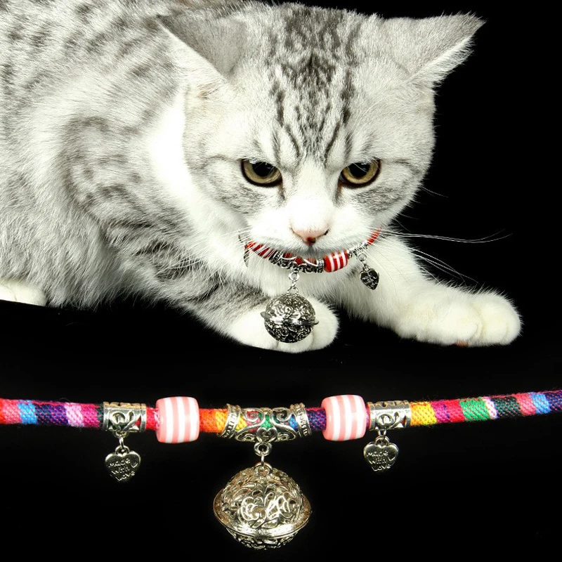 Ошейник для собак с колокольчиком Пряжка щенков кошек ремень шеи аксессуары
