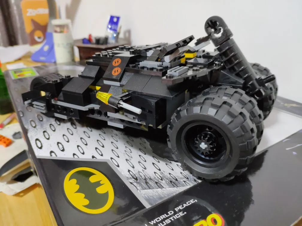 Decool 7105 DC Superheros Бэтмобиль Бэтмен Джокер Строительные блоки Кирпич Развивающие DIY