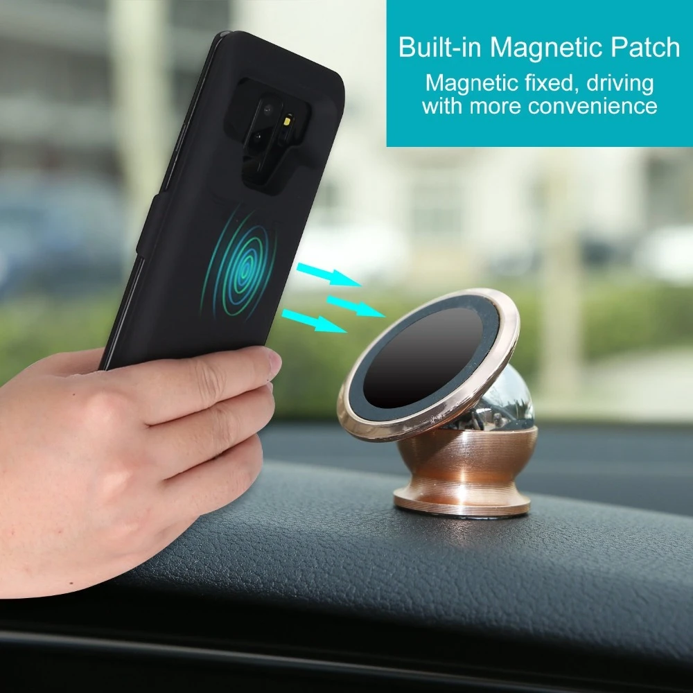 Высококачественный портативный чехол Leioua для зарядки телефона Samsung Galaxy S9 S8 A8 7000