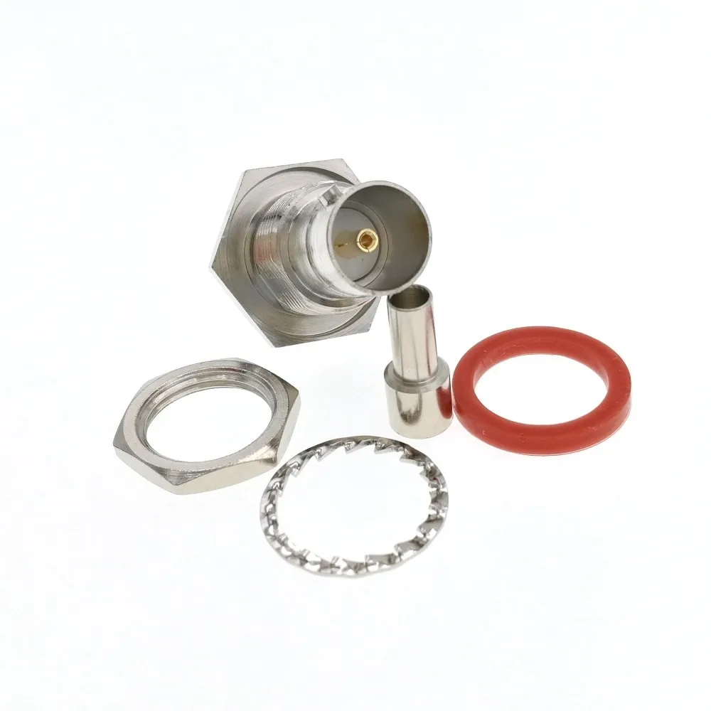 10 шт. 75ohm BNC внутренняя гайка ОБЖИМНАЯ перегородка RG179 RG174 RG316 LMR100 RF коннектор|connector