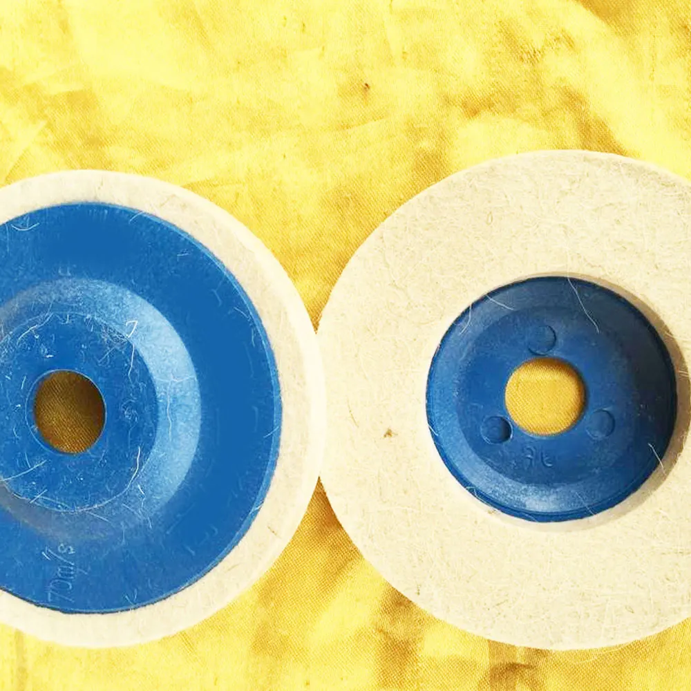 

1X 100mm 4 Inch Round Wool Buffing Pad Polishing Wheel Felt Buffer Disc Set Polishing Wheel for Angle Grinder Felt Buffer