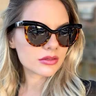 Солнцезащитные очки JackJad женские, винтажные классические, в стиле кошачий глаз, с леопардовым принтом, с градиентными линзами, 2020, 95212