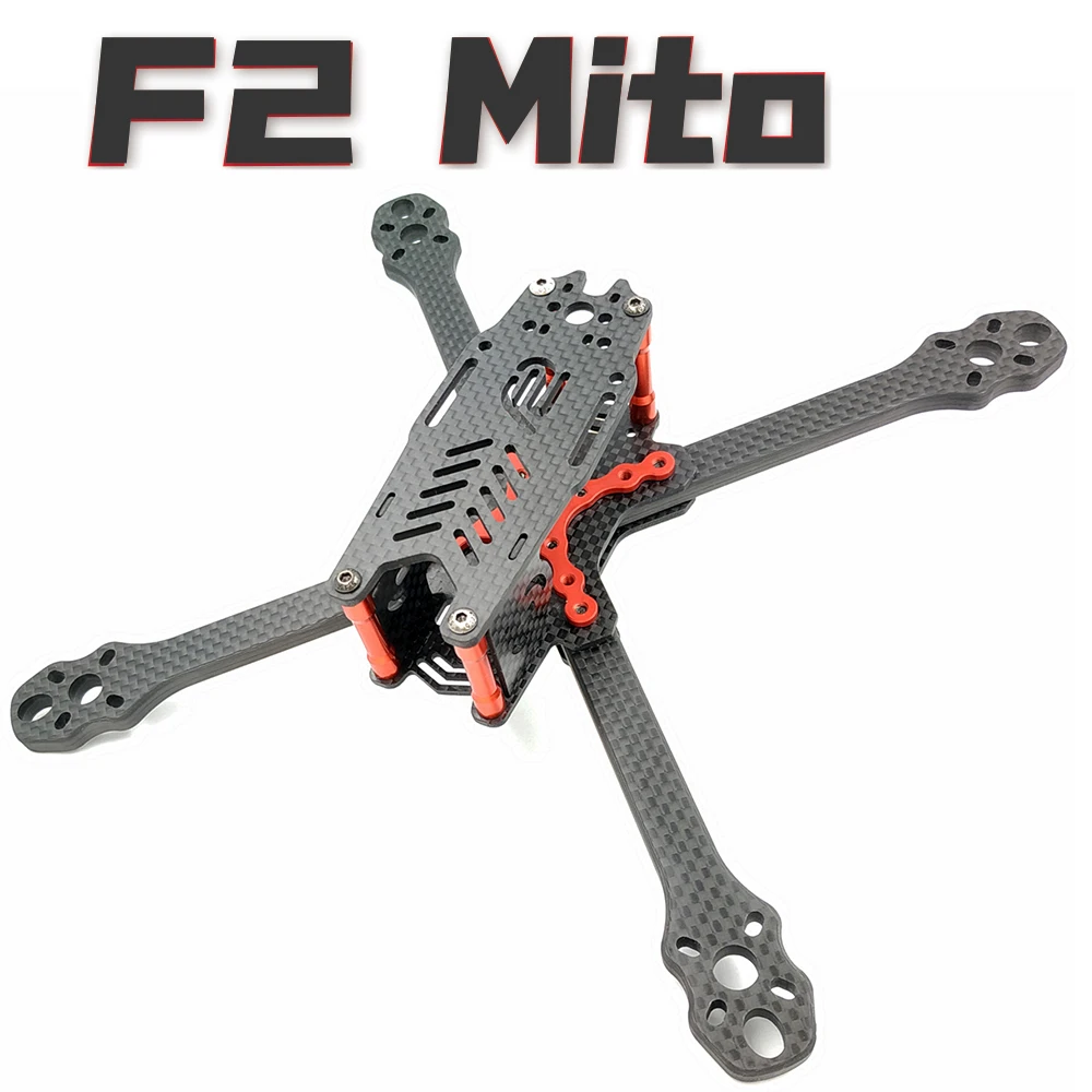 

Дрон F2 Mito 220 6 мм ARM Комплект из углеродного волокна для рамы, FPV, гоночный Квадрокоптер в стиле фристайл, UAV F3 F4, Полетная башня 5045