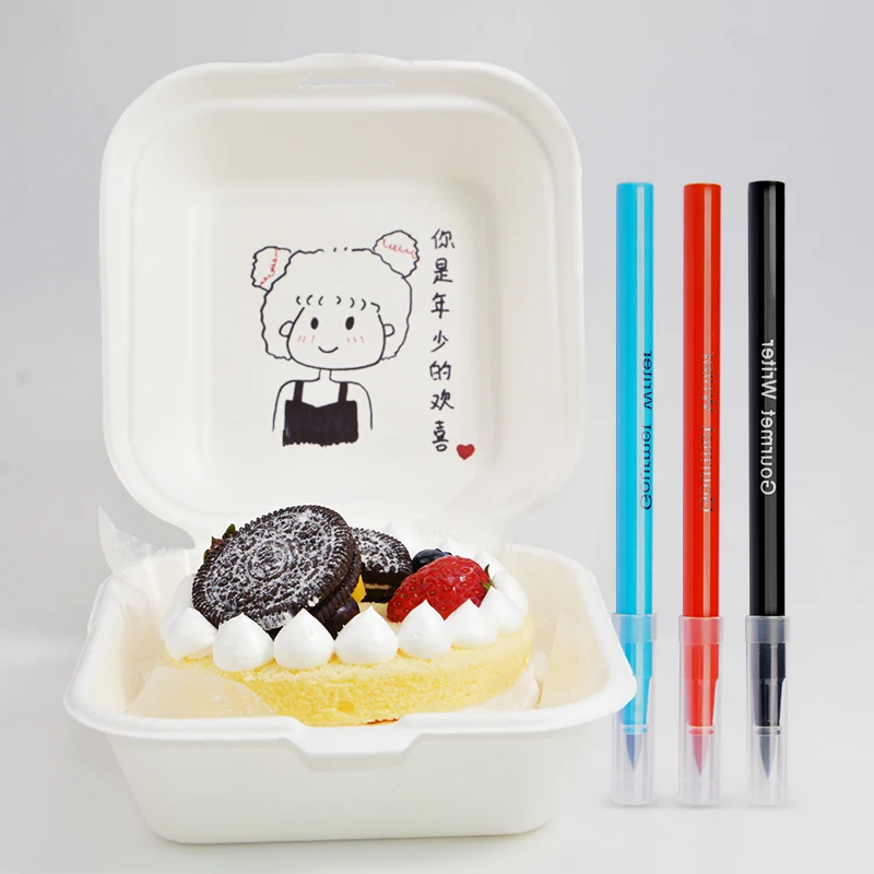 

Pigment Pen Edible Baking Drawing Pen Hand-Painted Fondant Cake Lunch Box Macaron Biscuit Icing Hook Line Pen DIY Kitchen Baking