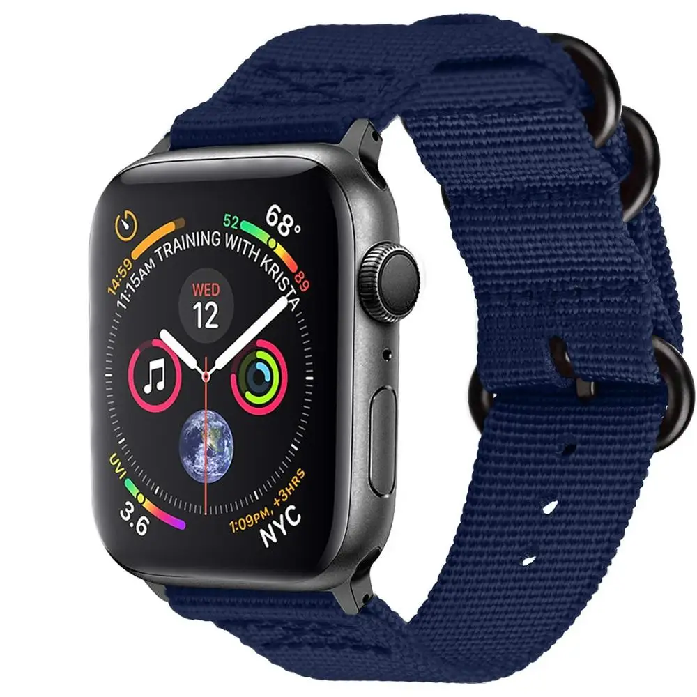 Нейлоновый ремешок для наручных часов Apple Watch, версии 3, 42 мм, 38 мм, версия ткань-как наручных часов iwatch 3/2/1 браслет на запястье, нейлоновый ремешок Пояс