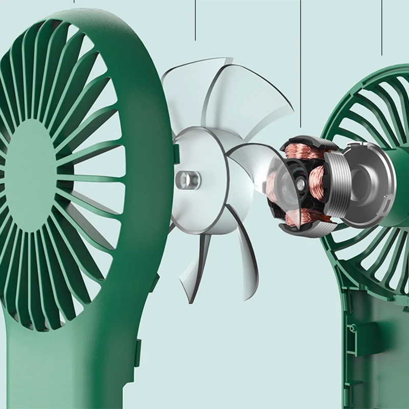 

USB Handheld Fan Outdoor Portable Carabiner Small Fan