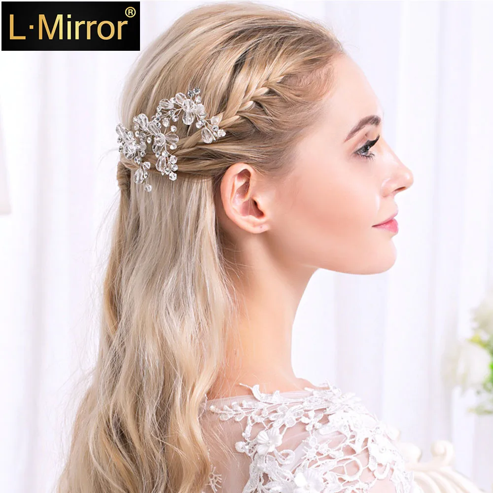 L.Mirror 1 шт. новинка ручная работа свадебные заколки для волос кристаллы девушек
