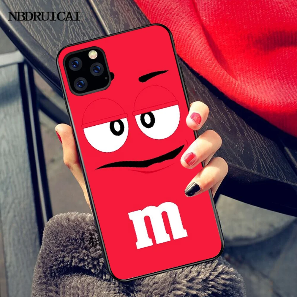 NBDRUICAI M &amp M's Chocolate Nutella Bottle черный мягкий чехол из ТПУ для iPhone 11 pro XS MAX 8 7 6 6S Plus X 5S SE