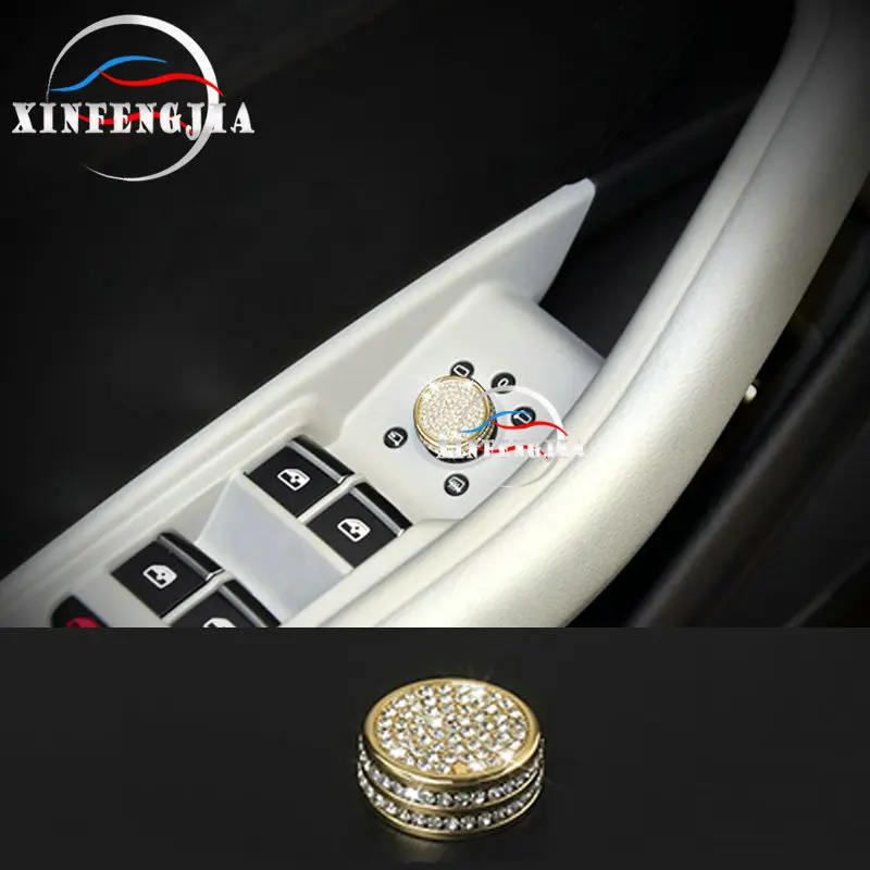 

For Audi A3 15-17 Crystal Style Front Door Button Switch Case Cover Trim