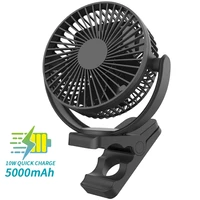 rechargeable operated clip on fanquieter stronger wind usb desk fanhold portable fan for strollercartreadmillcamping tent