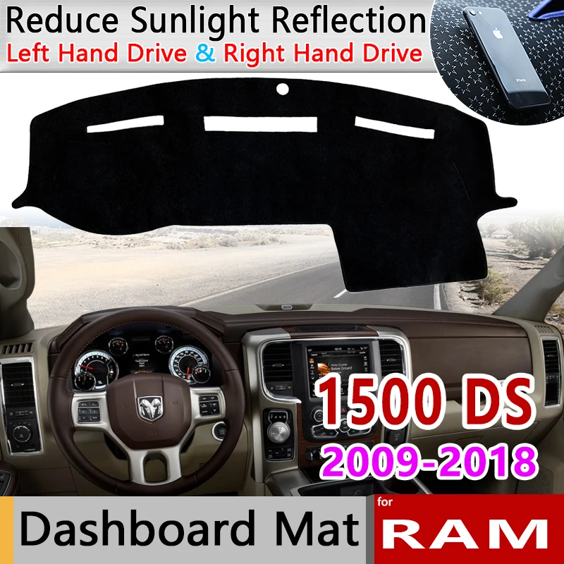 

Крышка приборной панели автомобиля Приборная панель коврик для Ram Пикап 1500 2500 3500 DS DJ D2 2009 ~ 2018 солнцезащитный коврик аксессуары для приборной...