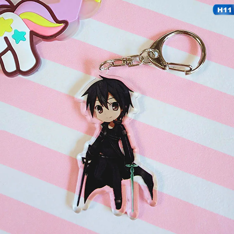 Sword Art Online SAO Yuuki Asuna акриловый брелок для ключей