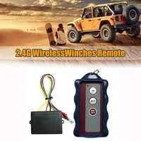 au05 12v wireless winch remote control set kit with manual transmitter for jeep suv truck car 98ft