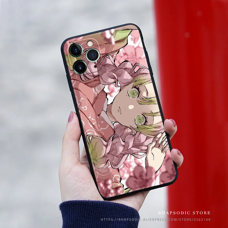 mitsuri kanroji kimetsu no yaiba soft silicone tpu phone case cover shell for iphone se 6 6s 7 8 plus x xr xs 11 12 mini pro max free global shipping