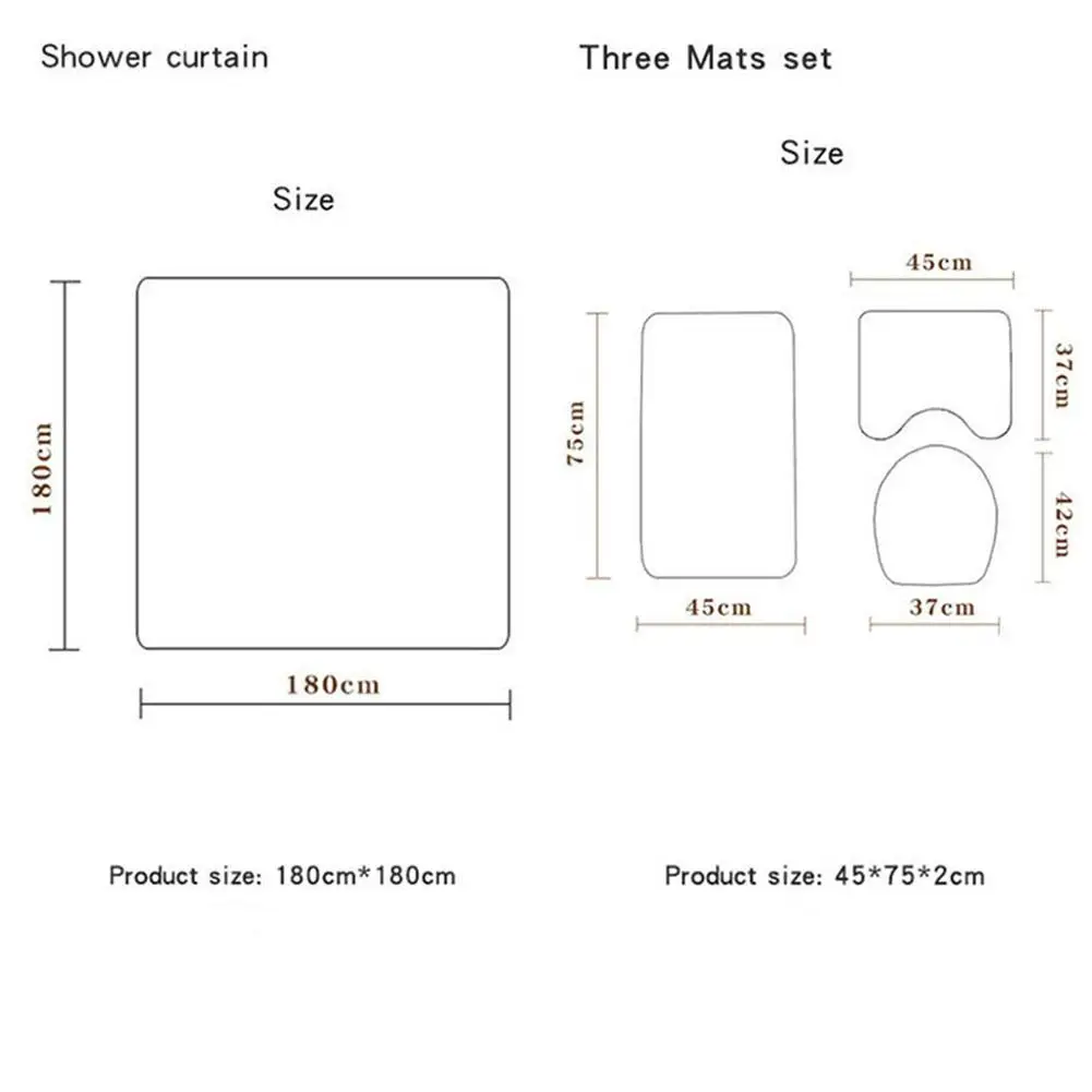 Christmas Cute Squirrel Printing Bath for Set Curtain Home Decoration Polyester Fabric Washable | Дом и сад