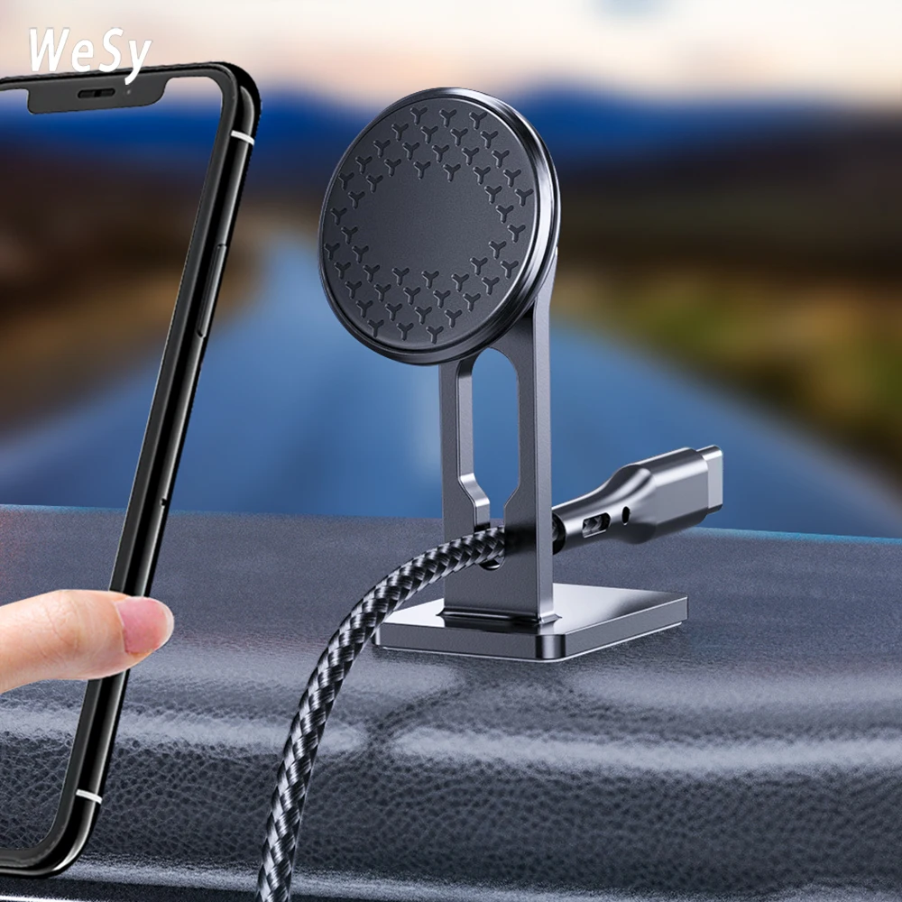 

Car Phone Magnetic Holder Universal Magnet Phone Mount Stand For iPhone12 XS MAX Xiaomi 11 Huawei P40 in Car Mobile Phone Holder