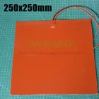 3D-принтер 250x250 мм 12 В24 В110 В220 В, квадратный силиконовый нагреватель, силиконовая резиновая нагревательная пластинаПодушка 250*250 мм, Диэлектрический лист