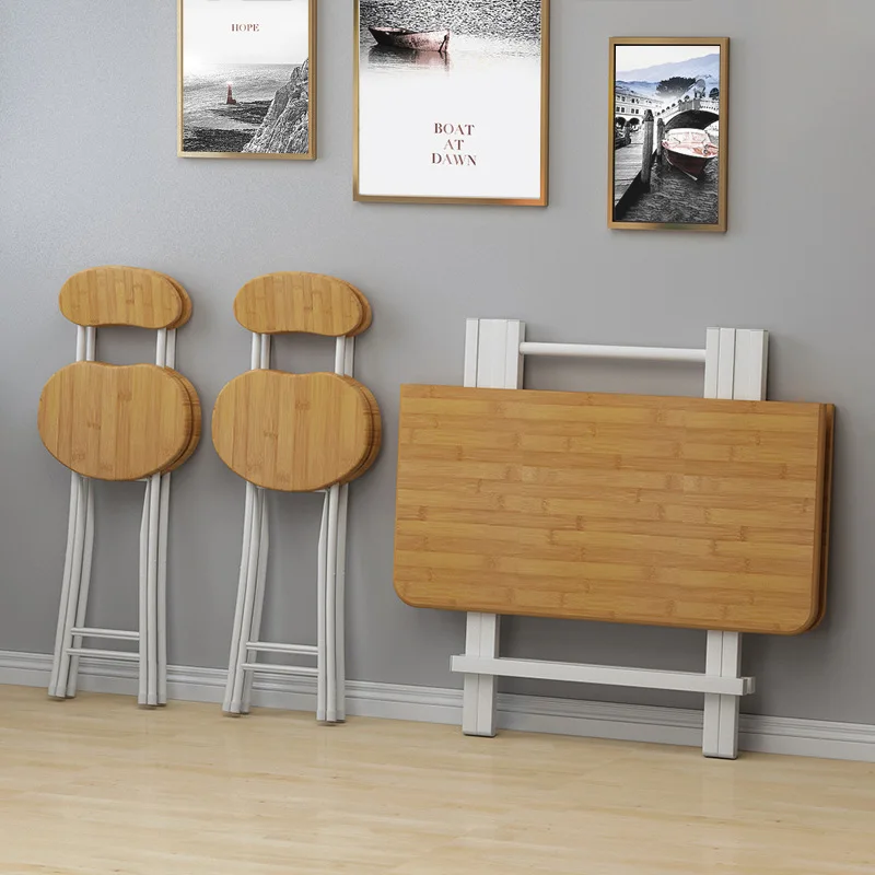 Складной стол 80x80 см портативный обеденный простой для отдыха компьютерный можно