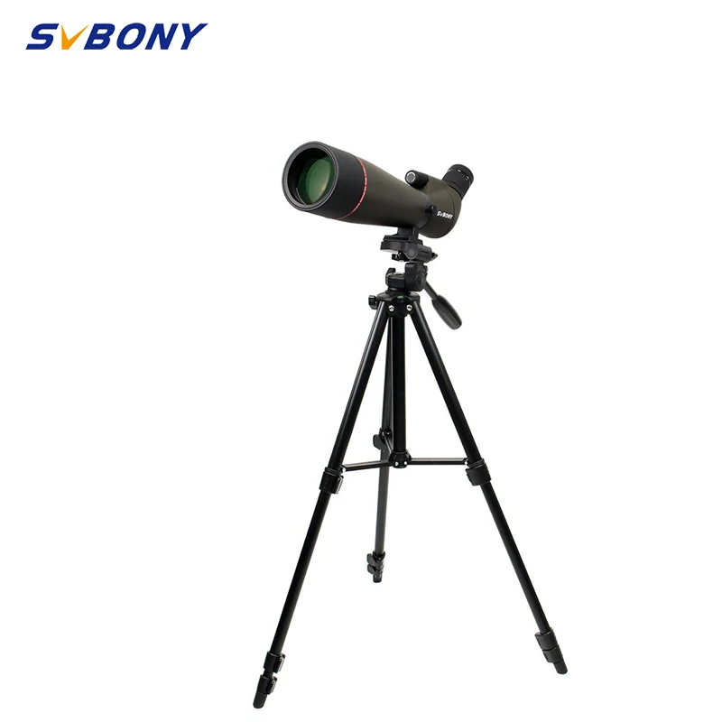 

SVBONY SV13 Spotting Scope 20-60X80 Waterproof Zoom Telescope Silver+MC Prism Fully multi-coated Objective Lens +49 inch Tripod