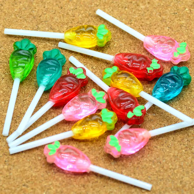 Новая распродажа смешанных морковь кабошоны леденец вечерние украшения торта