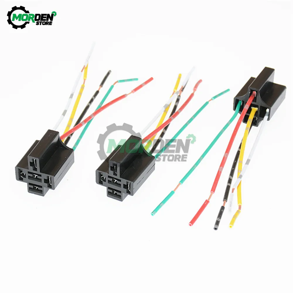 

1PCS Waterproof Automotive Relay 12V 5pin 40a Car Relay 12V With Black Red Copper Terminal Auto Relay With Relay Socket