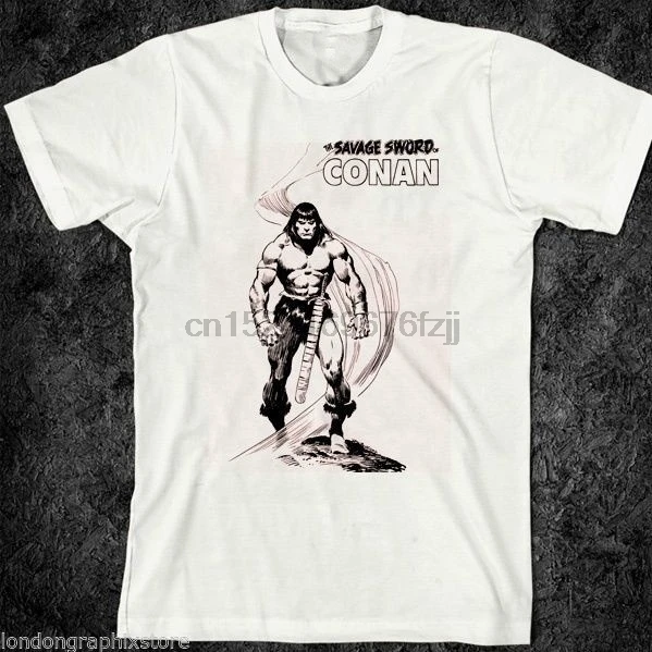Конан футболка с изображением Варвара самурая ассасинов аниме |