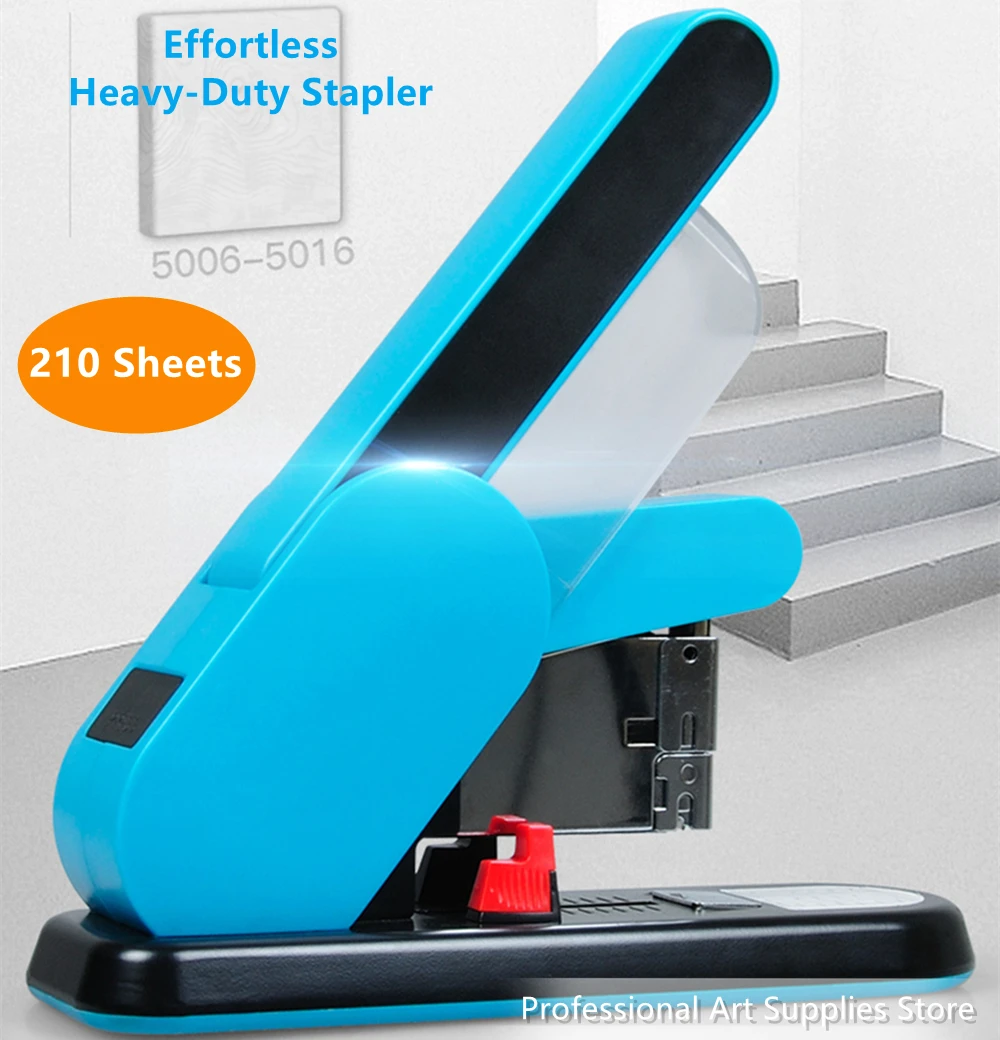 

KW-triO 5016 Effortless Heavy-Duty Stapler Binding Machine 210 Sheets Adjustable Feed Depth High Capacity Stapler Office Binding