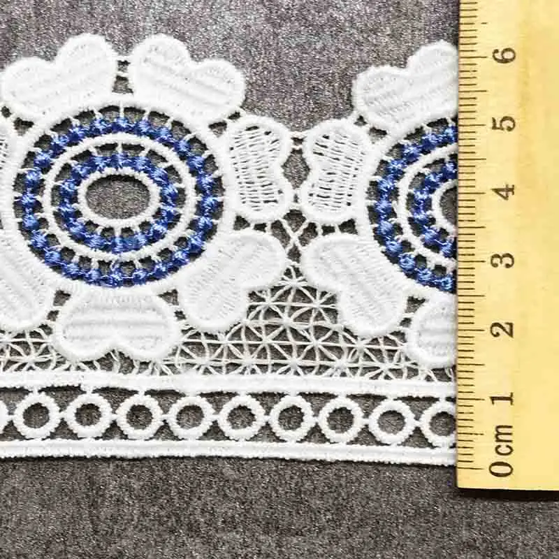 Круглый выдолбленный молочный шелк кружево DIY Вышивка ручная работа украшения